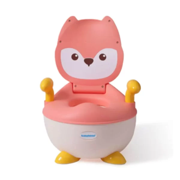 توالت فرنگی طرح روباه بیبی هود Babyhood مدل BH-113 رنگ صورتی