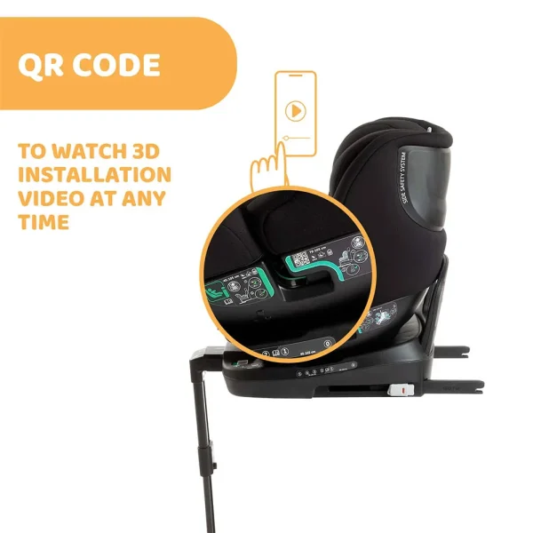 صندلی ماشین 360 درجه چیکو Chicco مدل Seat3Fit رنگ مشکی