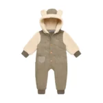 سرهمی تدی دو رنگ مامی لند Mamiland مدل Mocka رنگ قهوه‌ای