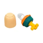 پستانک میوه خوری سیلیکونی رووکو Rovco مدل پیچی رنگ نارنجی