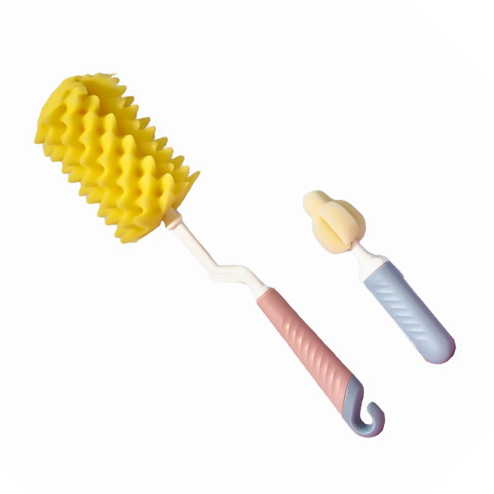 برس شیشه شور اسفنجی رووکو Rovco با سرشیشه شور رنگ صورتی