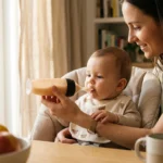 سرلاک خوری کودک سیلیکونی درب دار با پایه چسبان